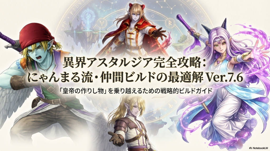 「異界アスタルジア 仲間15人のおすすめ武器・スキル構成一覧表」